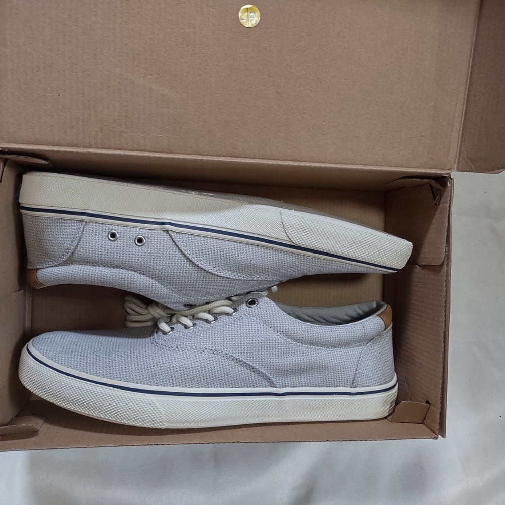 Sperry Men's Gray Striper Storm CVODK Shoes NWOT 11.5